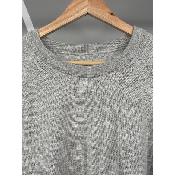 Paka Royal Alpaca Wool Sweater Men’s XXL Heather Grey Handmade Crewneck Pullover - Picture 4 of 16